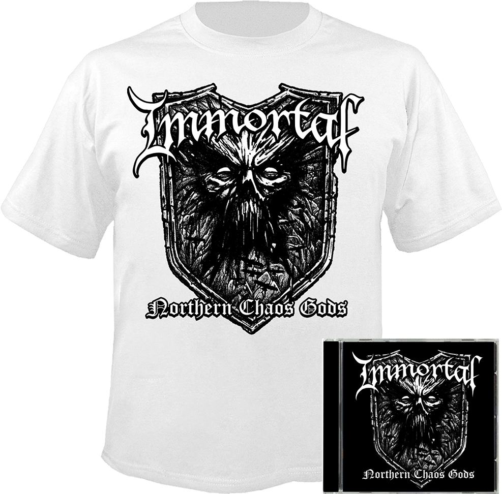 Northern Chaos Gods Cd Med T-shirt Bundle - Immortal Northern Chaos Gods Shirt (1000x1000), Png Download
