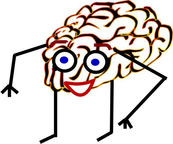 Brain Clipart Person - Brain Man Clipart (600x500), Png Download