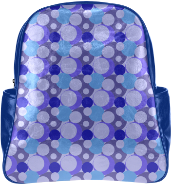 Blue Bubble Pop Multi-pockets Backpack - Backpack (500x500), Png Download