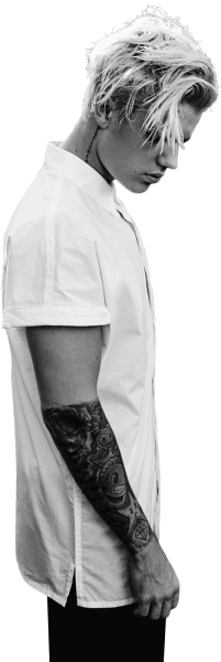 Free Png Justin Bieber Black And White Png Images Transparent - Justin Bieber Billboard Shooting (480x615), Png Download