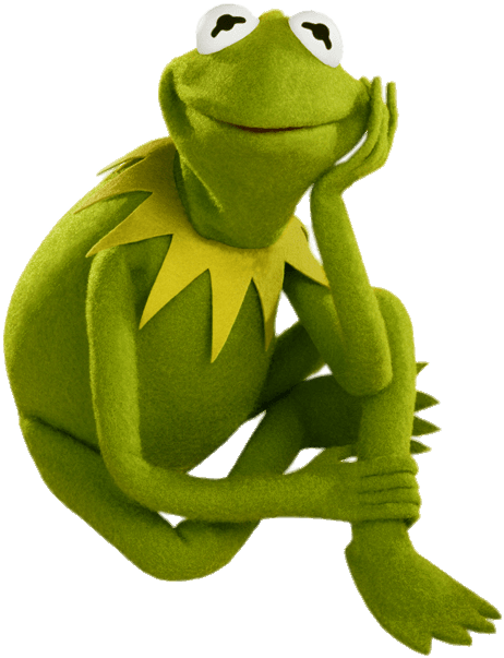 Kermit The Frog Sitting - Kermit The Frog Png (500x626), Png Download