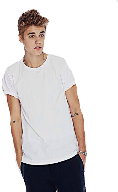 Justin Bieber White Photoshoot (500x621), Png Download