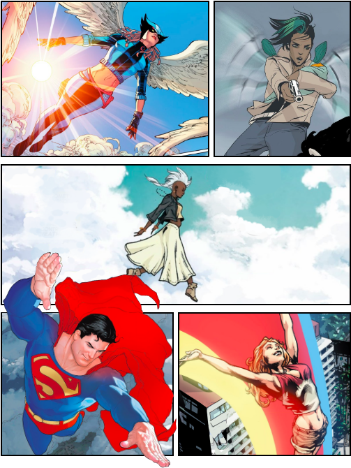 Hawkgirl Kendra Munoz Saunders Alana Saga Storm Ororo - Superman The Third Kryptonian Tp By Dwayne Mcduffie (540x700), Png Download