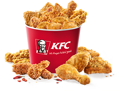 Kfc Chicken Bucket Png - Chicken Hot Wings Kfc (400x400), Png Download