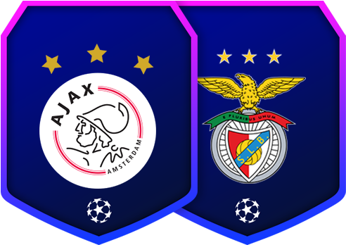Uefa Marquee Matchups - Ajax Schrift A4 Lijn 10x3,25 - Bts 17-18 (561x515), Png Download
