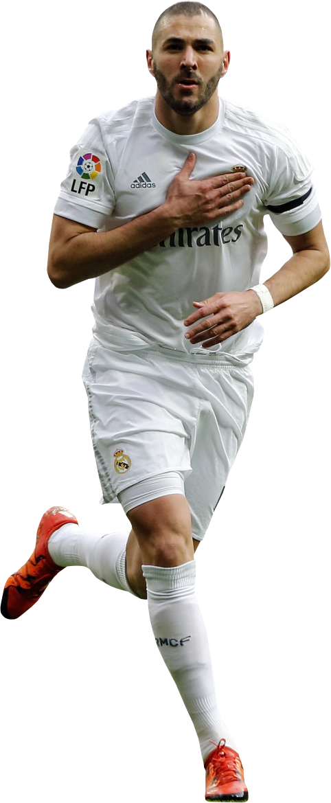 Karim Benzema Football Render - Benzema 2016 17 Render (482x1169), Png Download