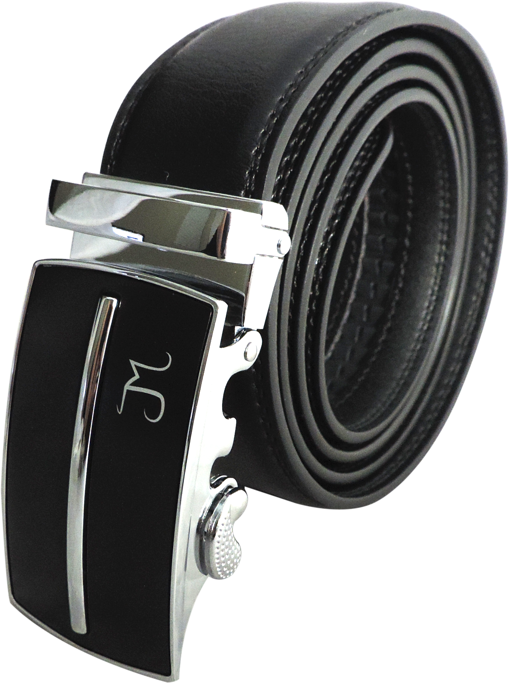 Leather Belt With Sliding Buckle Style - Belt (2561x2561), Png Download