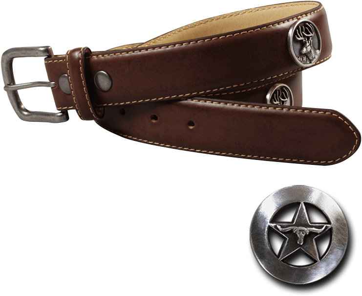 3″ Side-stitched Brown Leather Belt - Leather (768x1024), Png Download