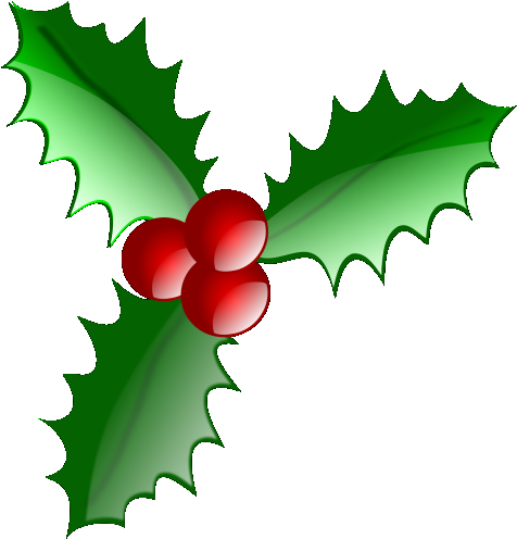 Holly - Christmas Logo Transparent (497x523), Png Download