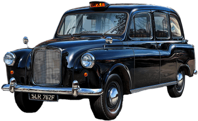 Shiny Uk Black Cab - Revell - 1/24 London Taxi Model Kit (400x400), Png Download
