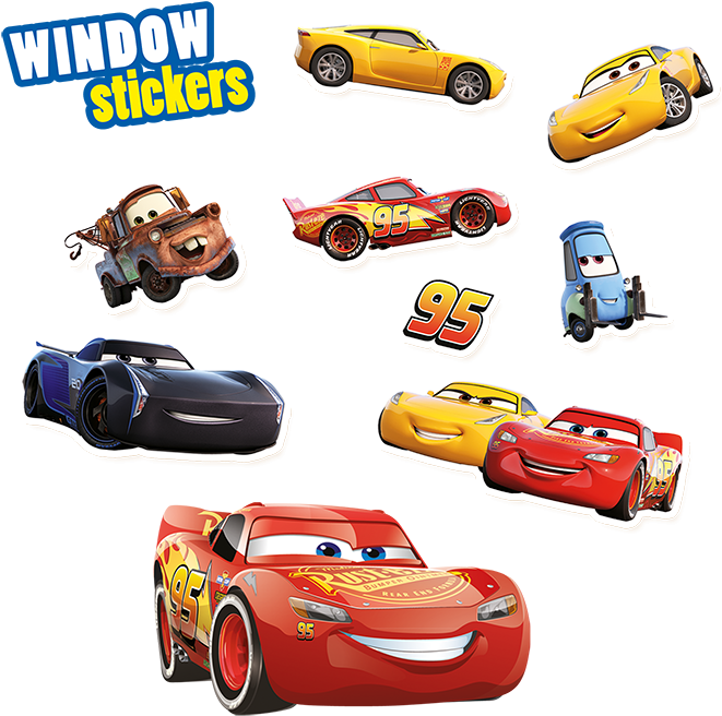 Window Stickers Disney Cars 3 - Cars 3 Paper Bowls (700x700), Png Download