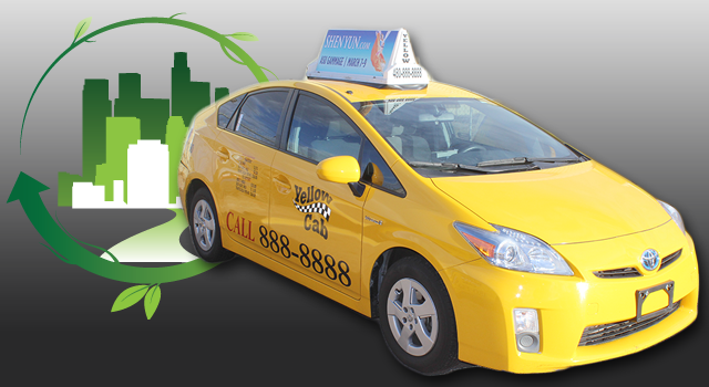 Yellow Cab Going Green - Going Green (640x350), Png Download