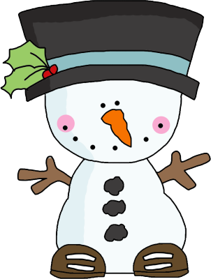 Cute Snowman Template For A Wood Puzzle - Snowman (302x400), Png Download