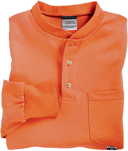 Henley Fr Cotton Long Sleeve T Shirt Renegade Fr - 10701 (581x768), Png Download