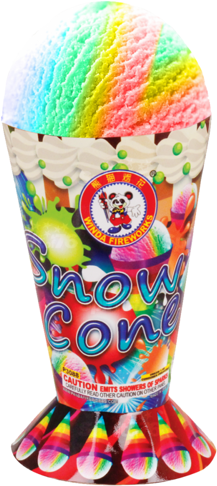 Snow Cone Winda Fireworks (1000x1000), Png Download