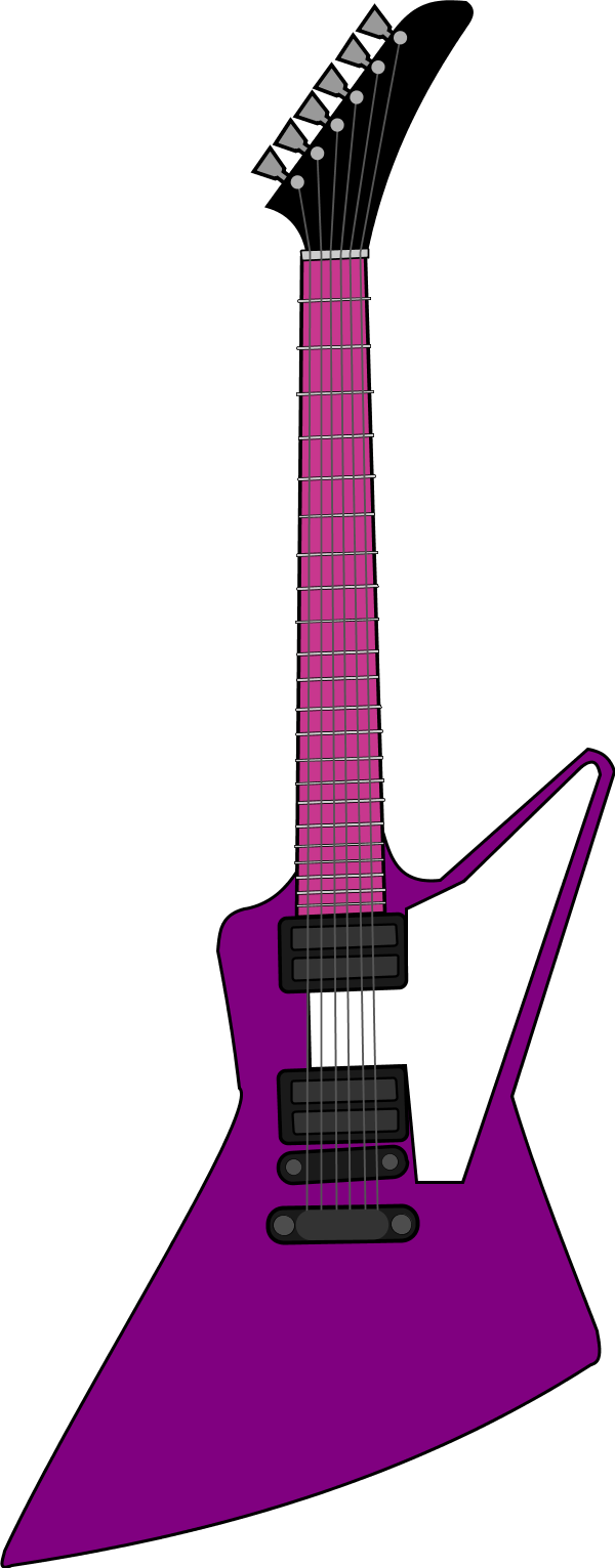 Large Gibson Electric Guitar - Gibson Explorer (600x1531), Png Download