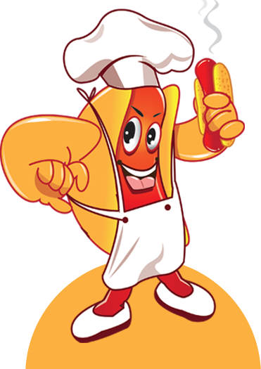 The Cash Cow Hot Dog Cart - Hot Dog Cart (371x525), Png Download