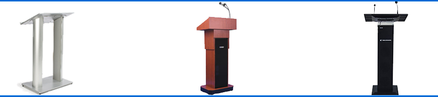 We Stock Lucite, Aluminum, Wooden, Adjustable, And - Executive Adjustable Non-sound Column Podium / Lectern (900x200), Png Download