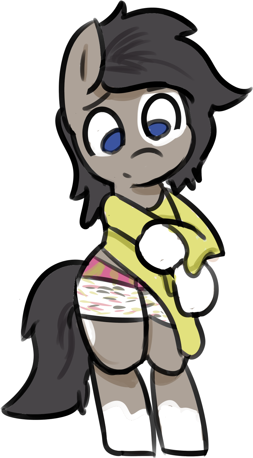 Davierocket, Clothes, Crossdressing, Embarrassed, Male, - Cartoon (928x1608), Png Download