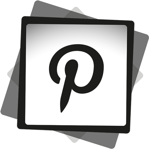 Pinterest Black &amp - Icono De Whatsapp Grupos (640x640), Png Download