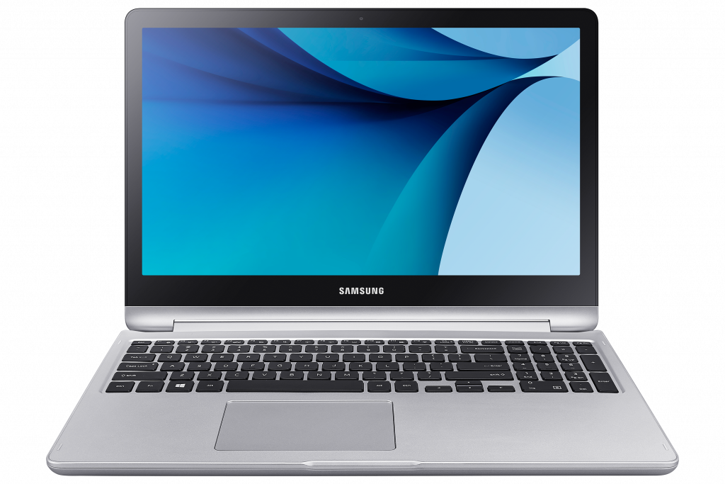 740u5le 001 Front Silver - Samsung Notebook 7 Spin 2-in-1 15.6" Laptop - Intel (1024x683), Png Download