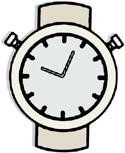 Watch Clock Clipart - Stopwatch Clipart (720x720), Png Download
