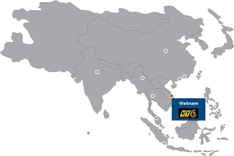 Map-vietnam - Asian Games Participating Countries 2018 (842x595), Png Download