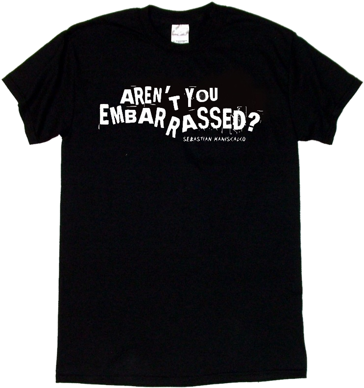 Sebastian Maniscalco Black Tee- Aren't You Embarrassed - Memory Of When I Cared Shirt (800x800), Png Download