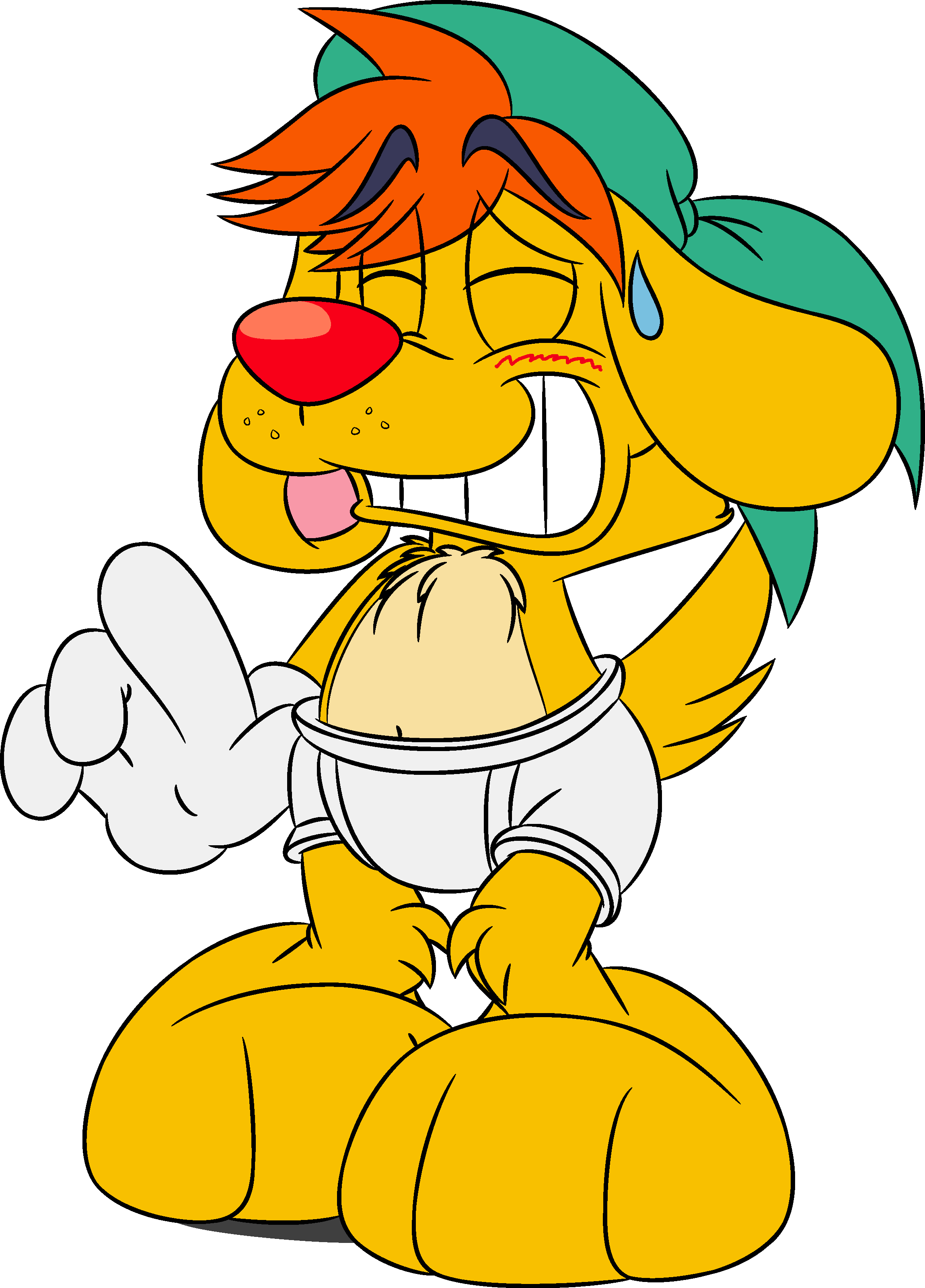Ams - Embarrassed Pup - Comics (2300x3200), Png Download
