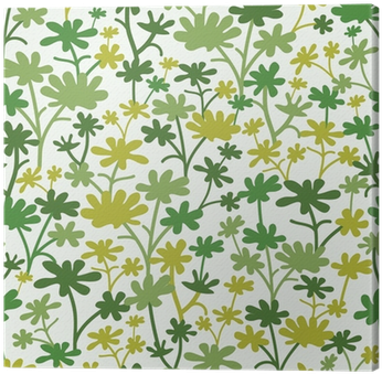 Vector Green Plants Seamless Pattern Background With - Fondo Plantas (400x400), Png Download