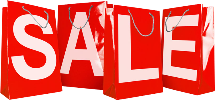 Red Shopping Bags With Handles With Inscription Promote - Sale 30% (780x400), Png Download