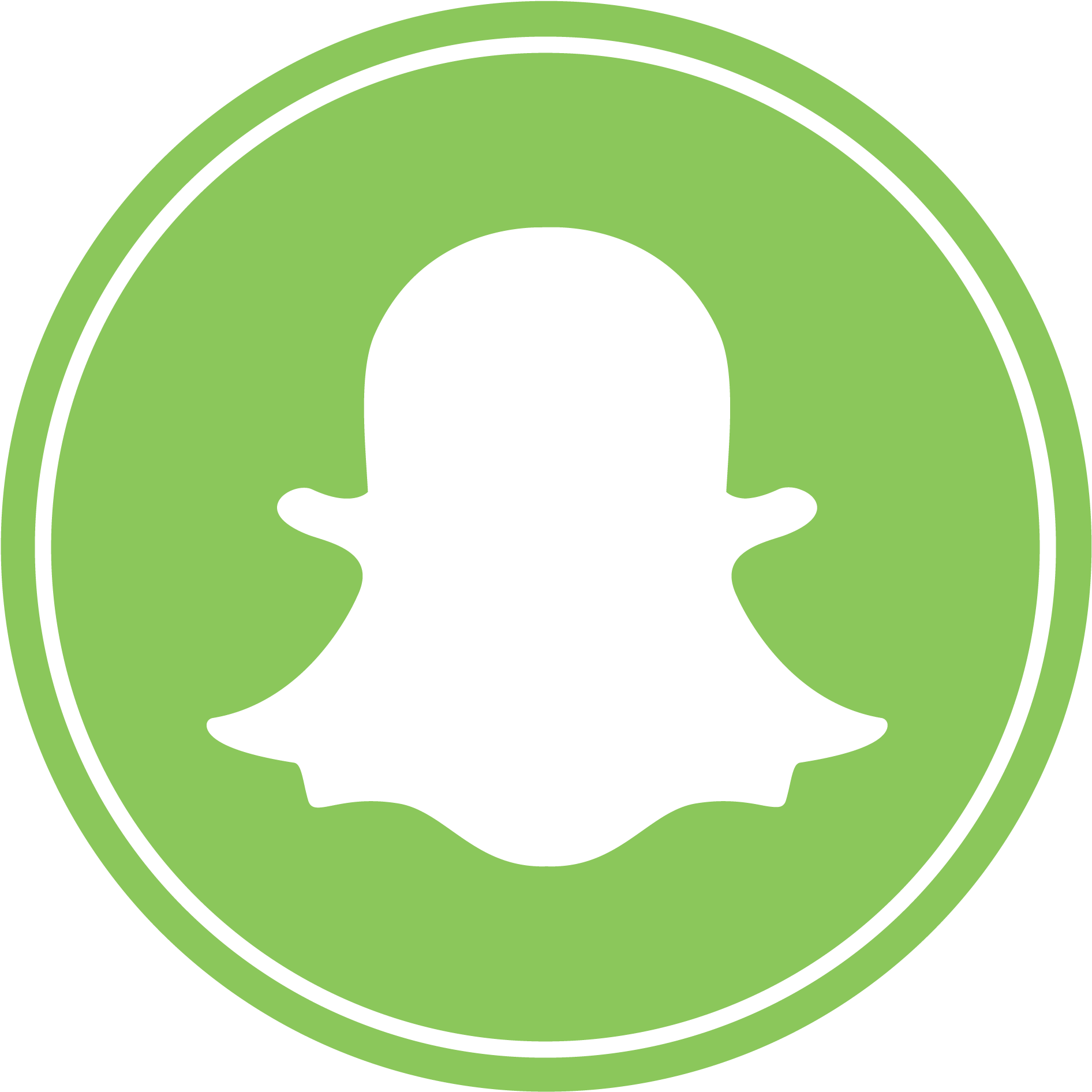 Gre3n Juice Bar Snapchat - Snapchat Logo Black Background (1920x1920), Png Download