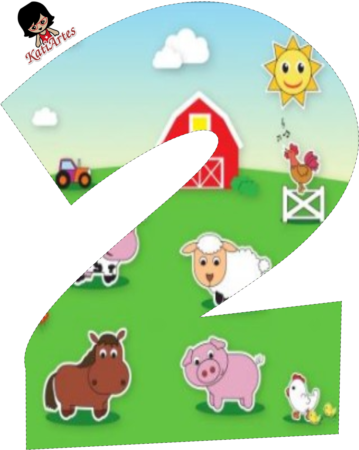 Fazendinha Números - Fazendinha (1225x1547), Png Download