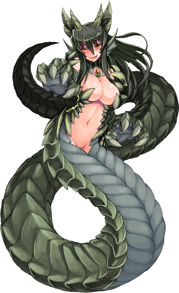 Wurm Monster Girl (625x1000), Png Download