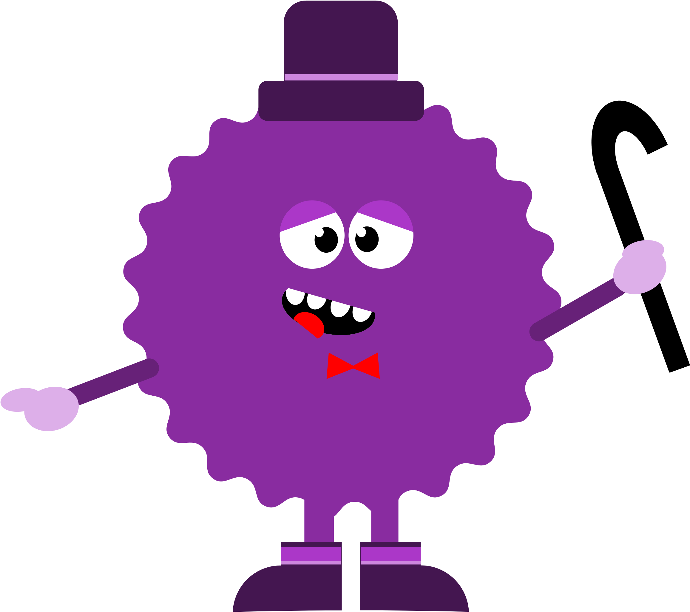 This Free Icons Png Design Of Cartoon Circle Monster (2400x3394), Png Download