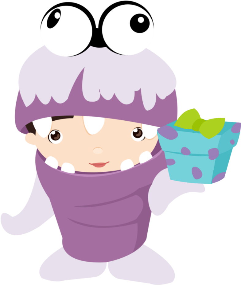 Clipart De Monster Party Bebés - Monster Inc Baby Png (800x1000), Png Download