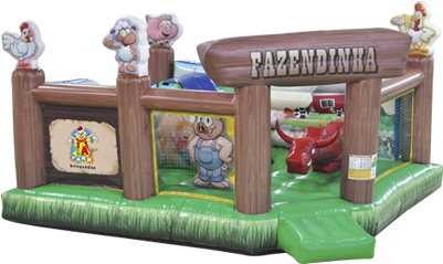 Kiddie Play Fazendinha - Inflatable (500x400), Png Download