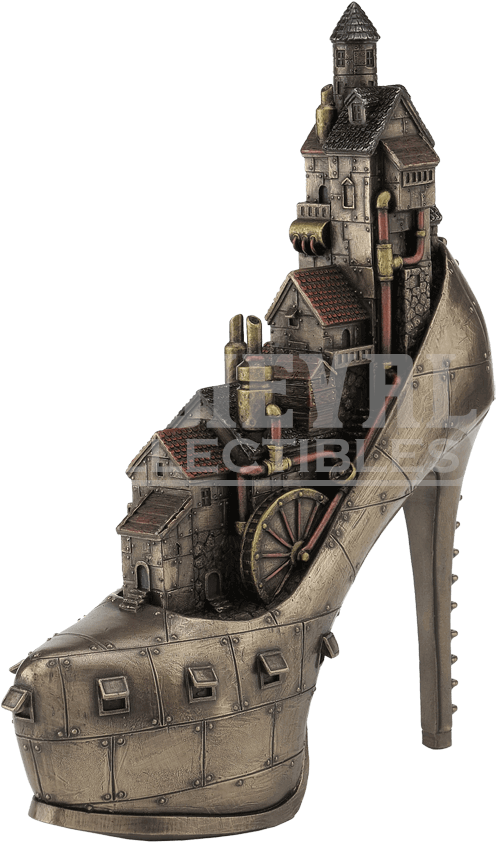 Steampunk Stiletto Hill, Ironopolis Statue (850x850), Png Download