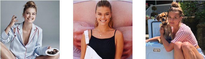 Nina Agdal - Girl (740x250), Png Download