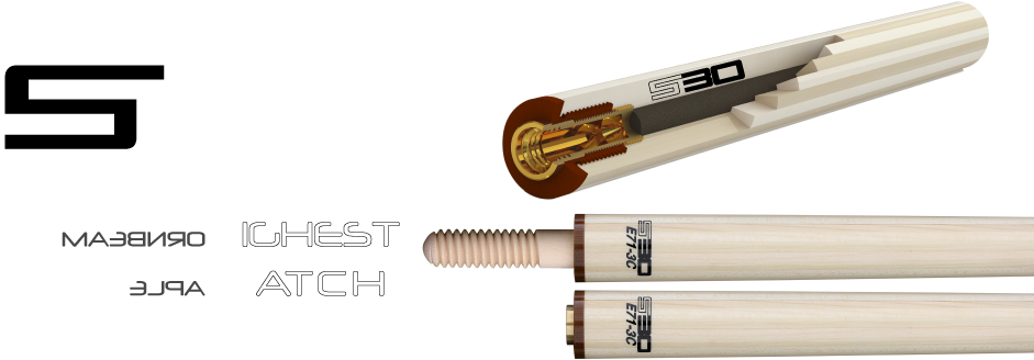 Longoni Cues - Longoni S30 Shaft (960x360), Png Download