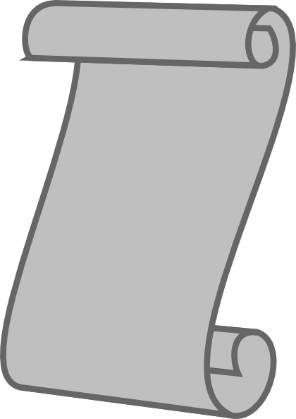 This Free Clip Arts Design Of Scroll Png - Gray Scroll (420x593), Png Download