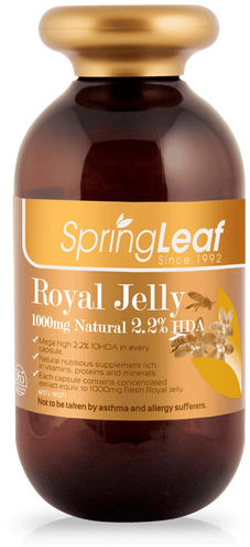 Royal Jelly 1000max - Spring Leaf Premium Royal Jelly 1000mg 2.2% Hda 365c (500x500), Png Download