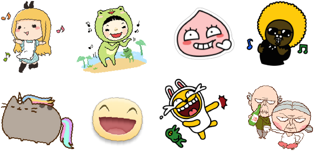 Sticker's Copyright Of Facebook, Kakaotalk And Wechat - Pusheen Pusheenicorn Greeting Card (664x325), Png Download
