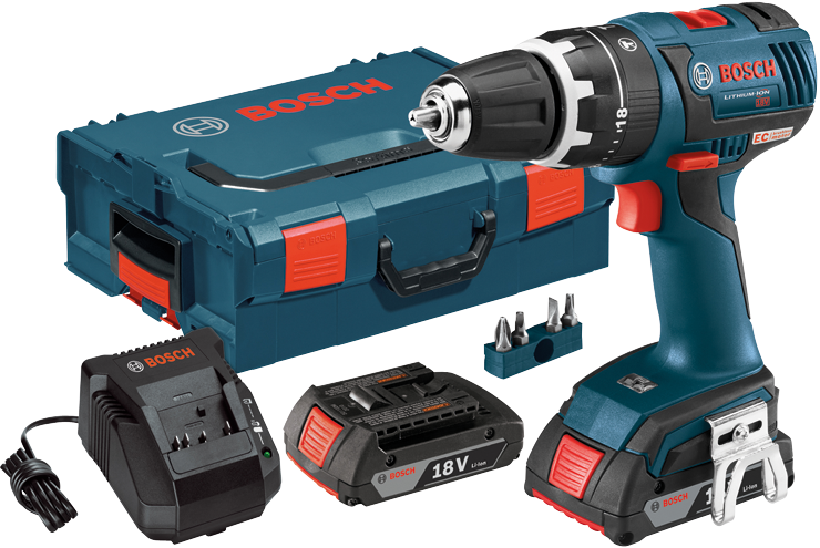 Hds182-02l - Bosch - 18 V Ec Brushless Compact Tough 1/2 In. Drill/driver (740x495), Png Download