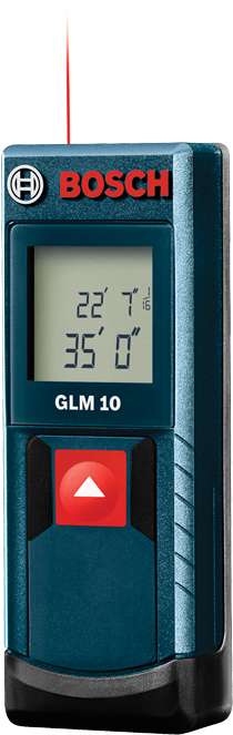 Bosch Glm 10 Hero Laser - Bosch - 35 Ft. Laser Measure (457x640), Png Download