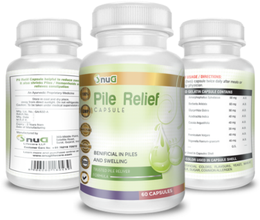 Pile Relief Capsule - Beauty Capsules For Skin (398x500), Png Download