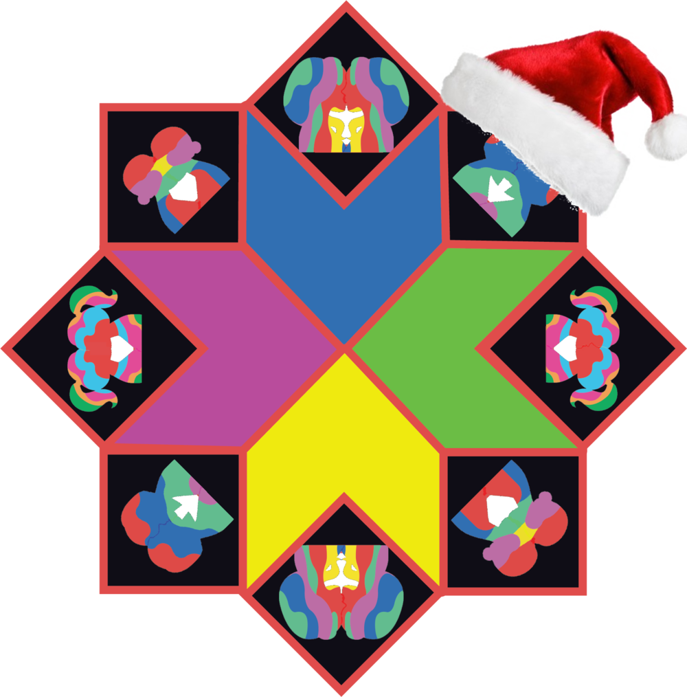 Kaleidascope Artboard Christmas (1000x1014), Png Download