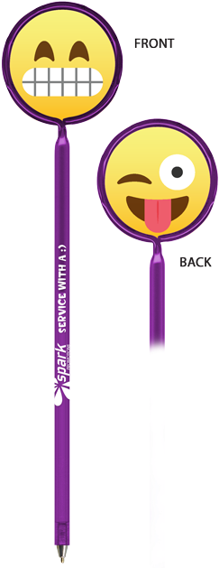 Emoji Grinning / Tongue - 250 Promotional Emoji Grinning Tongue - Billboard Inkbend (269x631), Png Download
