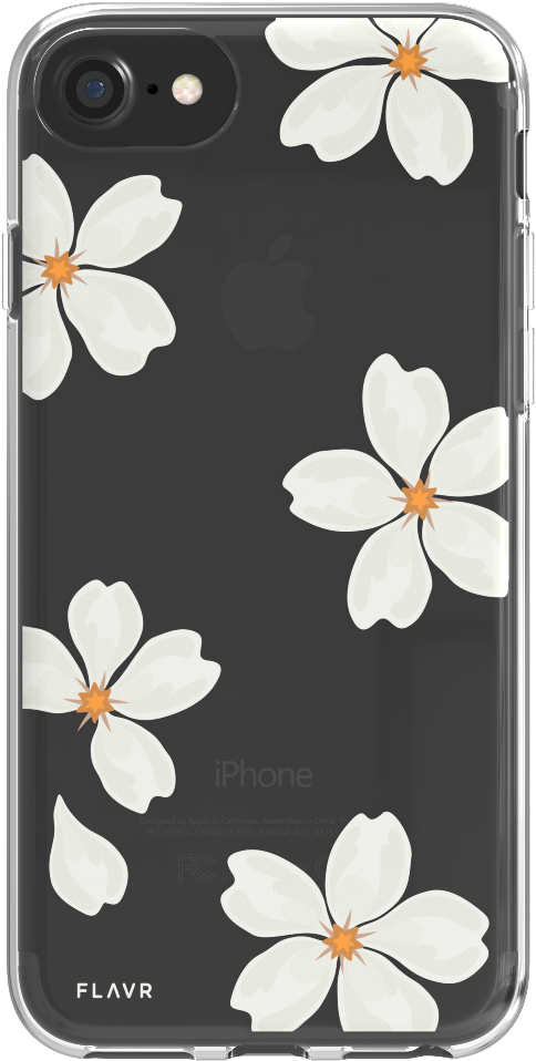 White Petals - Flavr Backcover Iplate White Petals Für Iphone X (1200x1200), Png Download