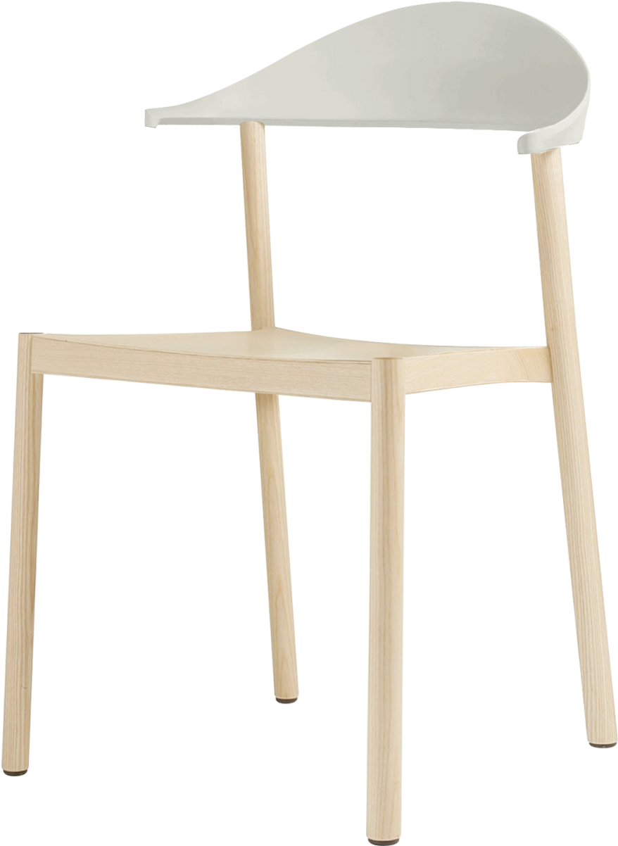 Monza Chair White / Wood, Buy Online - White Wood Chair Png (2000x2000), Png Download